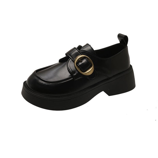 Damen elegante Loafers mit dekorativem Schnallenverschluss und rutschfester Sohle EB