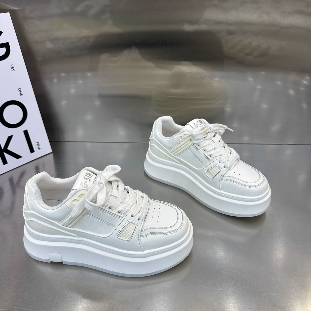 Damen Plattform-Sneaker mit modischem Design und bequemer Dämpfung EB