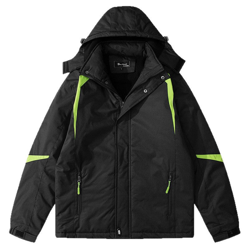 Damen isolierte Outdoor-Jacke mit verstellbarer Kapuze EB