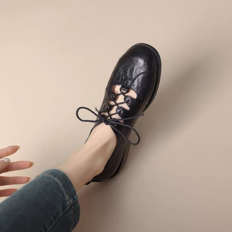 Damen Schnürschuhe mit durchbrochenem Design und weichem Obermaterial EB