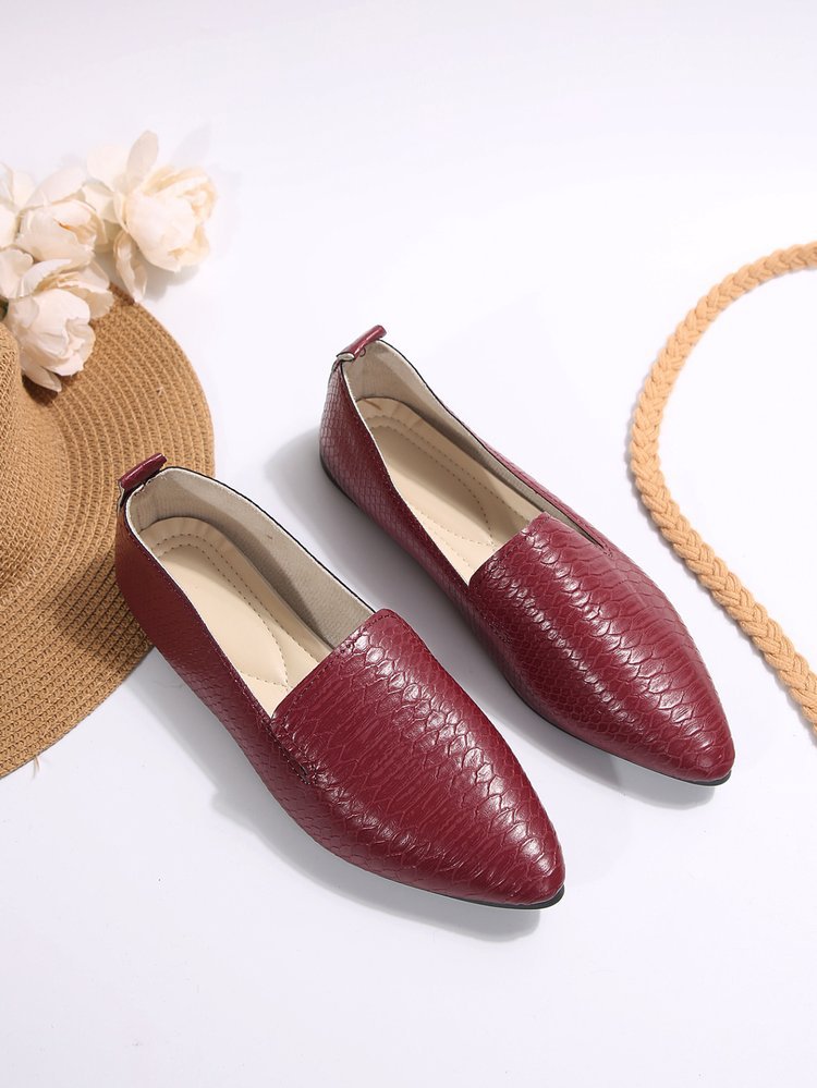 Damen elegante Slipper aus strukturiertem Material EB