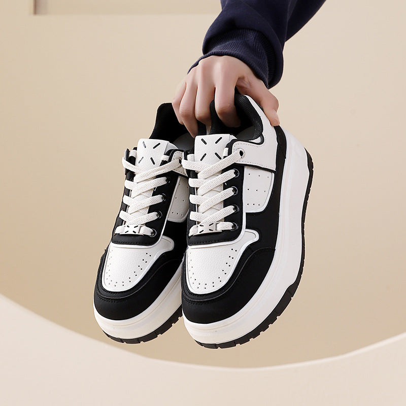 Damen modische Sneakers mit hohem Plateau und atmungsaktivem Design EB