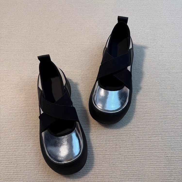 Damen elegante Clogs mit modischem Absatz und speziellen Falten EB