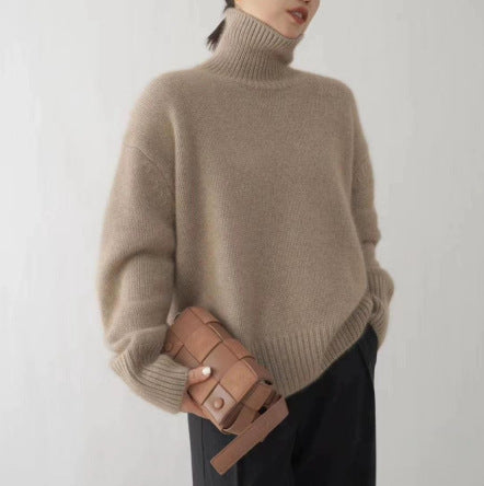 Damen Casual Rollkragenpullover EB