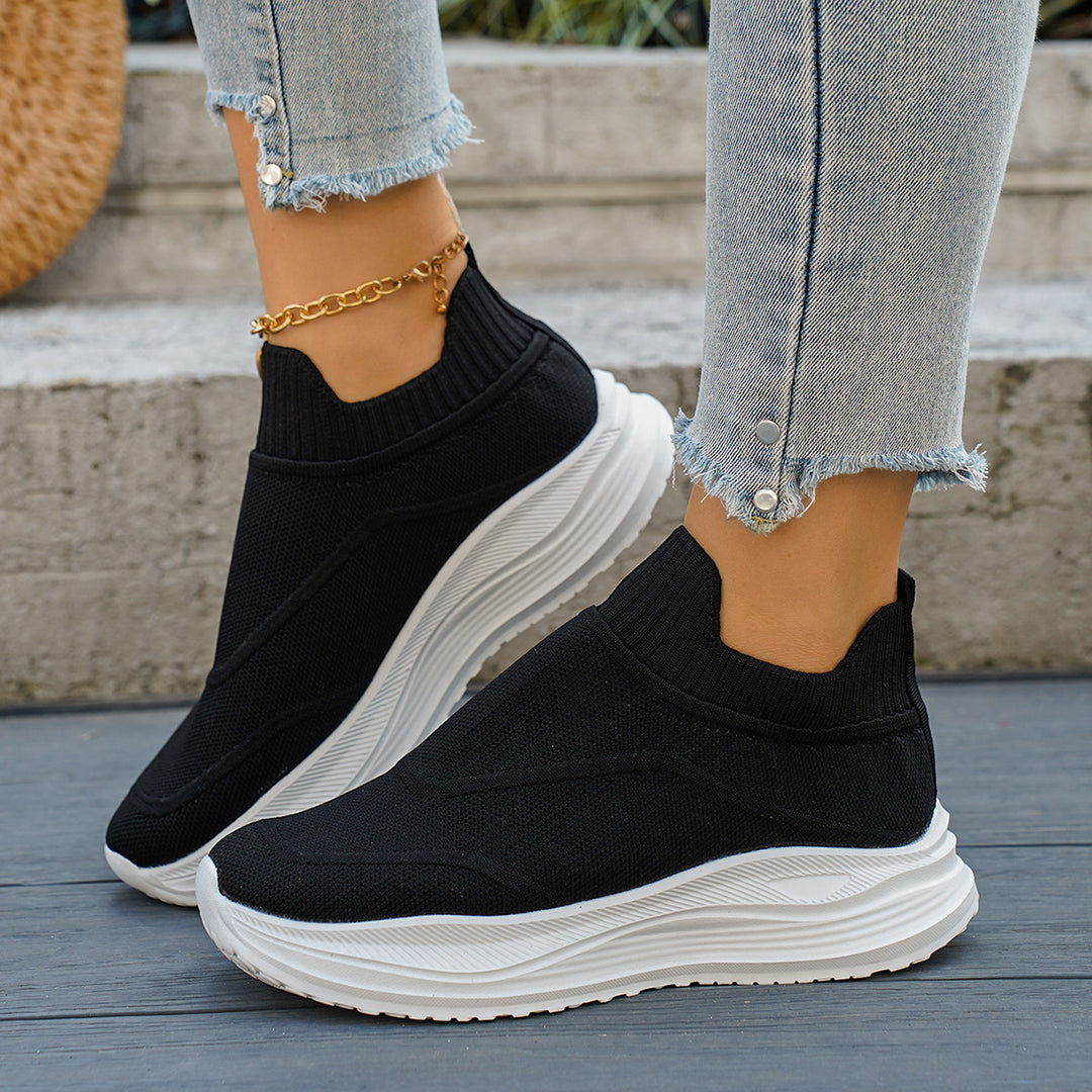 Damen atmungsaktive Slip-On Sneakers EB