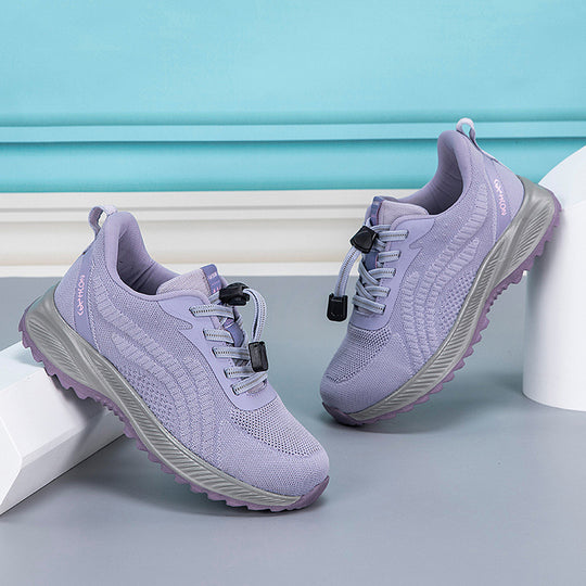 Damen Lauf-Sneaker mit elastischem Schnellschnürsystem und atmungsaktivem Obermaterial EB
