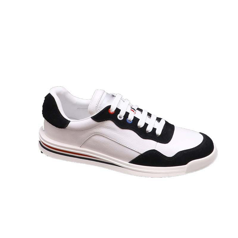 Damen Sportliche Leder Sneakers mit modischen Kontrasten von EB