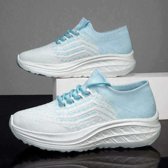 Damen Sportliche und atmungsaktive Sneakers mit elastischem Obermaterial EB