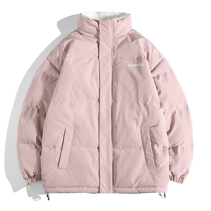 Damen vielseitige Pufferjacke mit hohem Kragen und weichem Fleecefutter EB