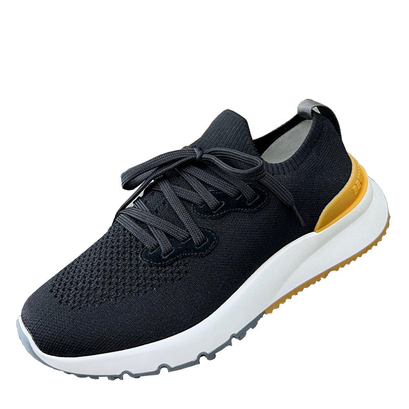 Damen Sportliche Leichtgewicht Sneakers mit atmungsaktivem Obermaterial und dämpfender Sohle von EB