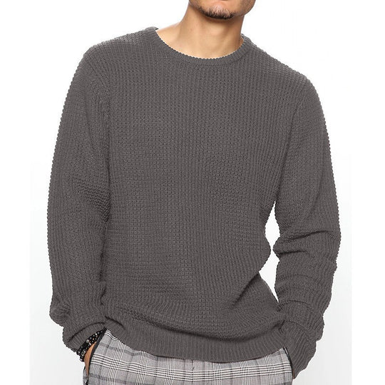 Herren Grobstrickpullover mit modernem Schnitt und kuscheligem Innenfutter EB