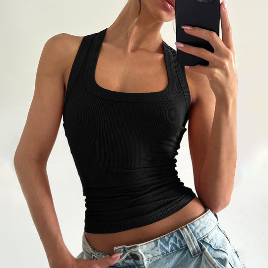 Damen Sportliches Crop-Top EB