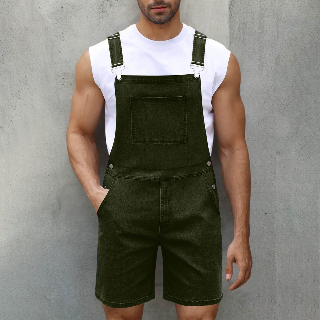 Herren Lässige Denim-Latzhose EB