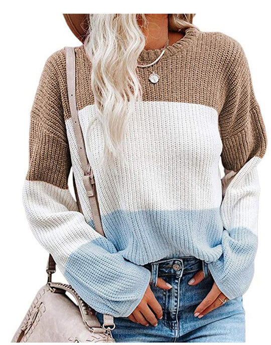 Damen lässiger Strickpullover EB