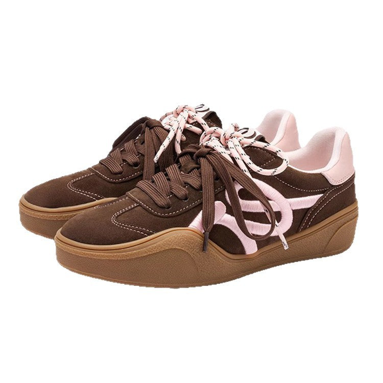 Damen modische Sneaker mit glänzenden Akzenten EB