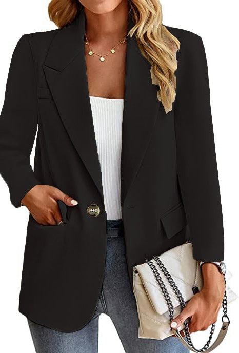 Damen Blazer mit modischen Taschen und elegantem Schnitt EB