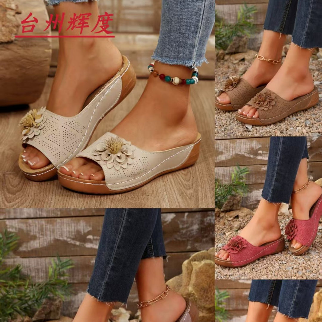 Damen Bequeme Blumenschuhe mit ergonomischer Fußbett EB