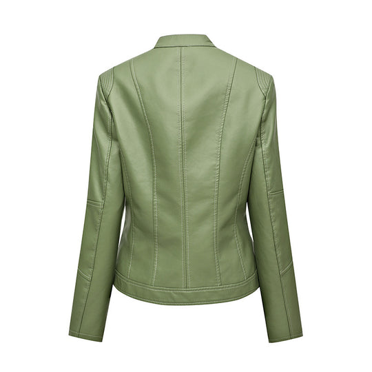 Damen Kunstlederjacke im Biker-Stil EB