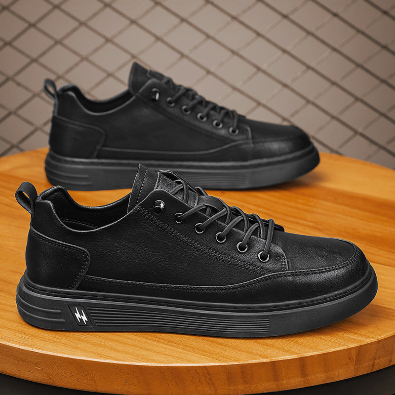 Damen modische Sneakers aus hochwertigem Kunstleder mit dämpfender Sohle EB