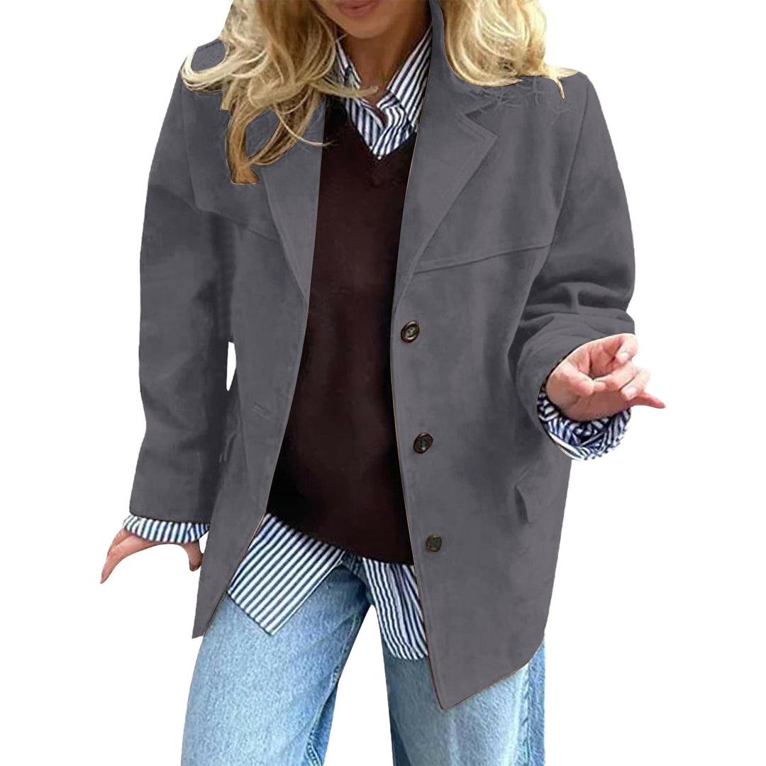 Damen Oversized Baumwolljacke mit lässigem Schnitt EB