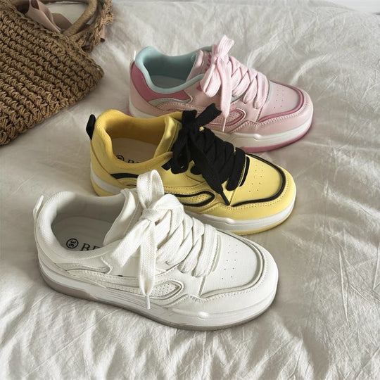 Damen Modische Sneakers mit flexiblem Design und robustem Profil EB
