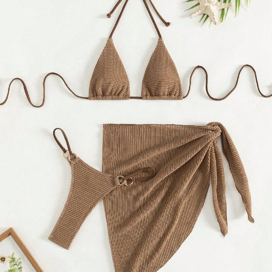 Damen Triangel-Bikini mit Wickelrock EB