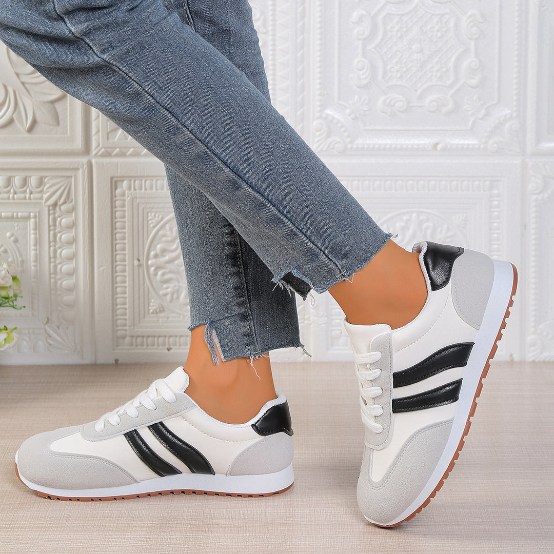 Damen Sportliche Freizeitsneaker mit atmungsaktivem Obermaterial und bequemer Dämpfung EB