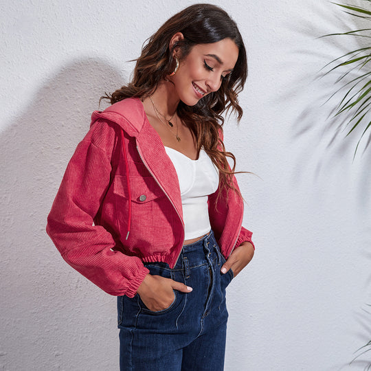 Damen Kurzjacke mit lässigem Schnitt und praktischen Brusttaschen EB