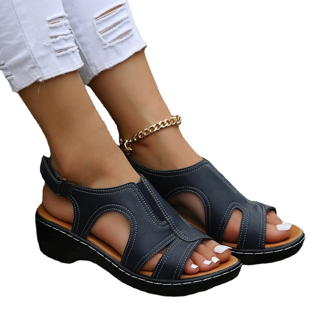 Damen Komfortable Riemchen-Sandalen mit modischem Design EB