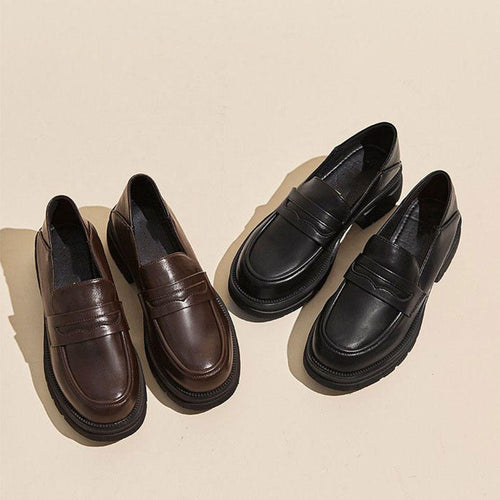 Damen Elegante und bequeme Loafer von hochwertigem Leder EB