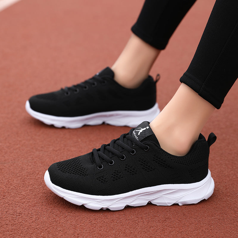 Damen Sportliche Lauf-Sneaker mit atmungsaktiver Mesh-Oberfläche EB