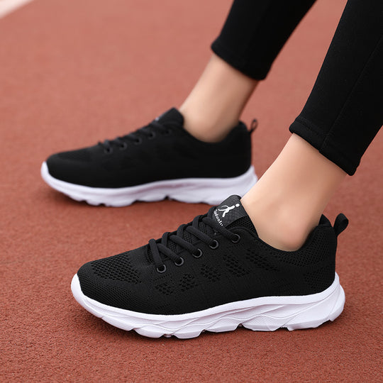 Damen Sportliche Lauf-Sneaker mit atmungsaktiver Mesh-Oberfläche EB