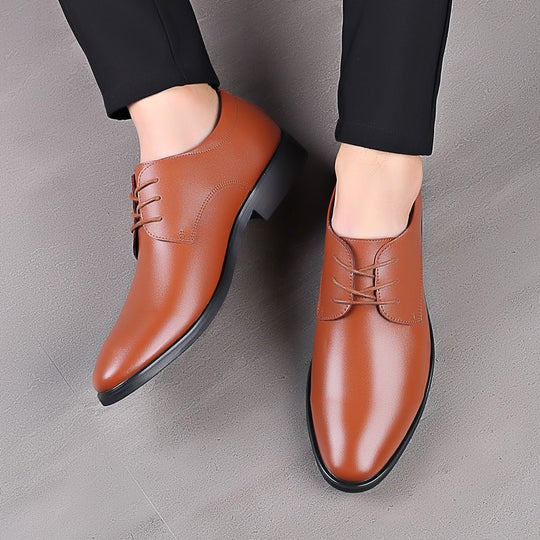 Herren Elegante Schnürschuhe aus hochwertigem Leder EB