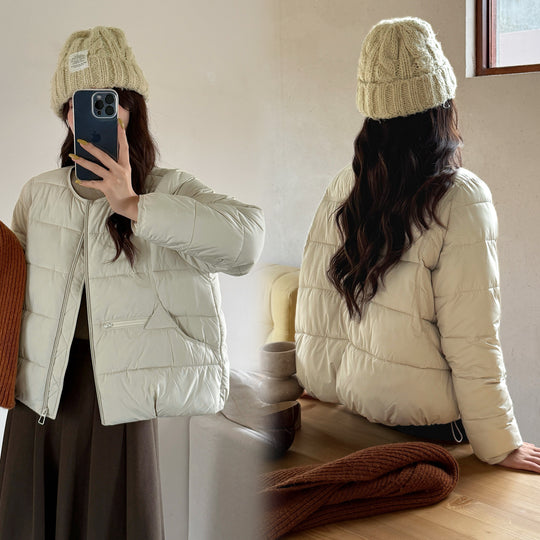 Damen Wärmende Steppjacke mit modischem Schnitt und Taschen EB