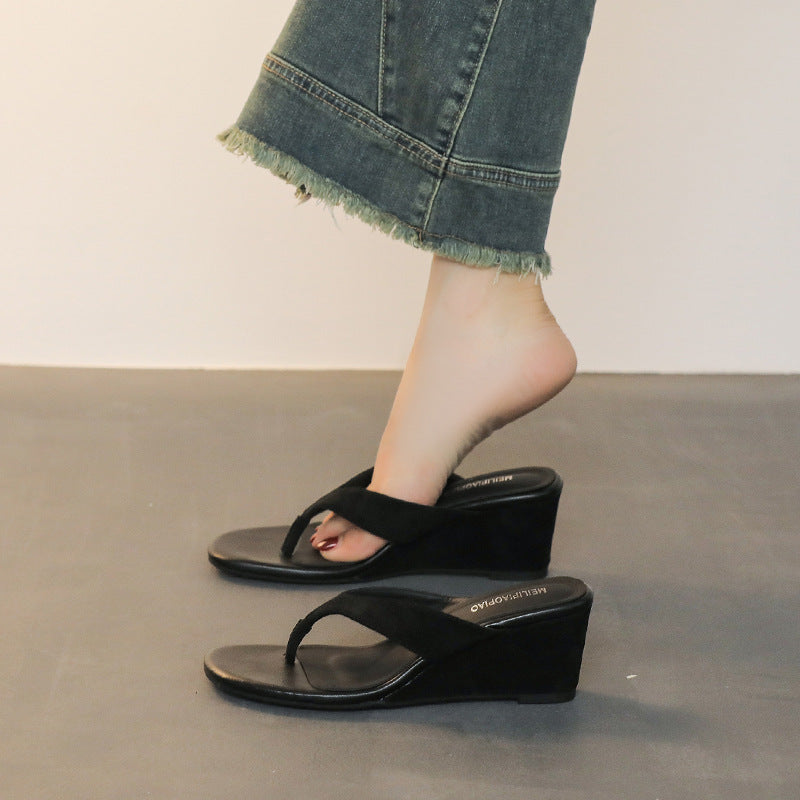 Damen Elegante Wedge-Pantoletten EB