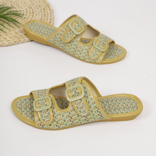 Damen Komfortable Riemchen-Sandalen mit doppelt verstellbaren Schnallen EB