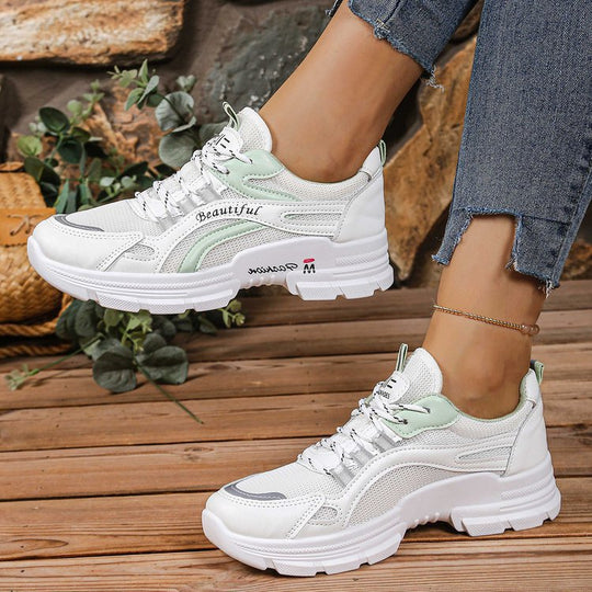 Damen Sportliche Sneakers mit atmungsaktivem Mesh-Obermaterial und komfortabler Dämpfung EB