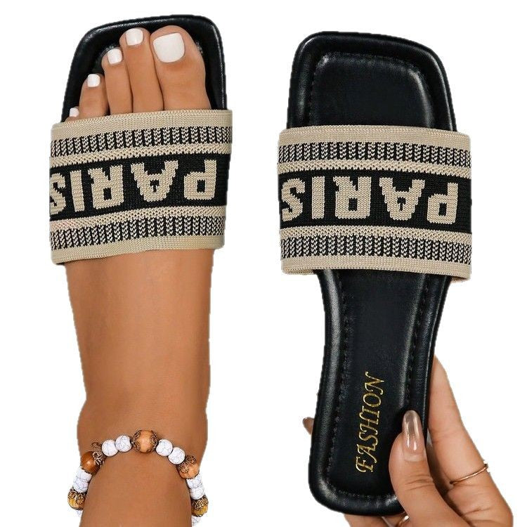 Damen modische Slipper mit weichem Fußbett und verstellbarem Riemen EB
