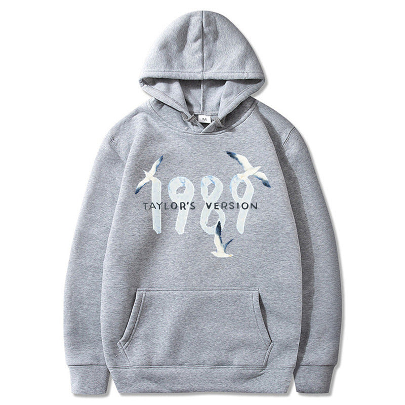 Damen Kapuzenpullover mit kreativem Vogelmotiv und hochwertiger Baumwolle EB