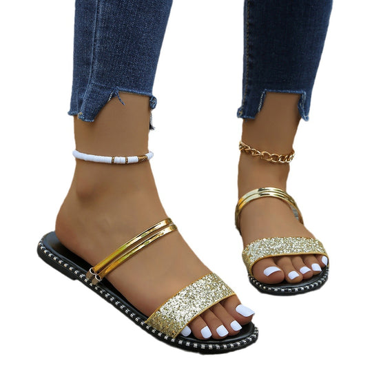 Damen Strass-Sandalen EB