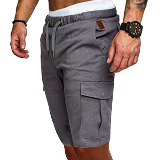 Herren Cargo-Shorts mit elastischem Bund und praktischen Taschen EB