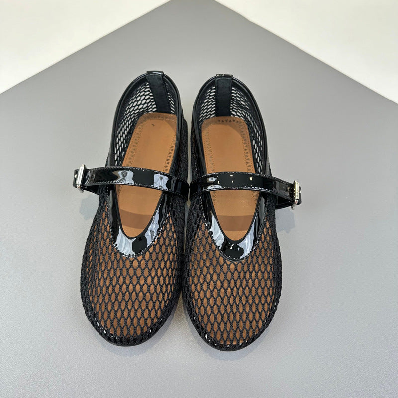 Damen Atmungsaktive Ballerinas mit Vintage-Design EB