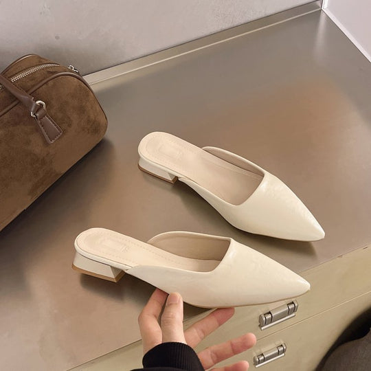 Damen Elegante Slingback-Pumps mit schimmerndem Obermaterial EB