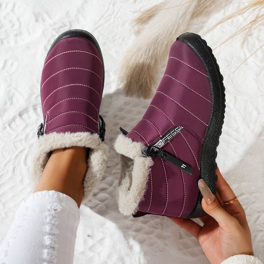 Damen Komfortable Winterboots mit kuscheligem Innenfutter EB