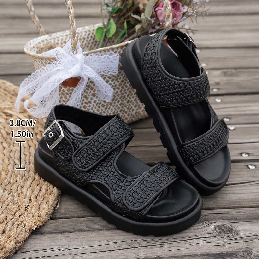 Damen komfortable Sandalen mit verstellbarem Riemendesign und ergonomischem Fußbett EB