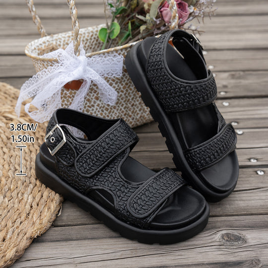 Damen komfortable Sandalen mit verstellbarem Riemendesign und ergonomischem Fußbett EB
