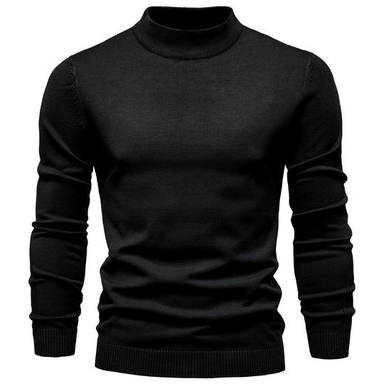Herren Rollkragenpullover aus weichem Strickmaterial mit feiner Rippstruktur EB