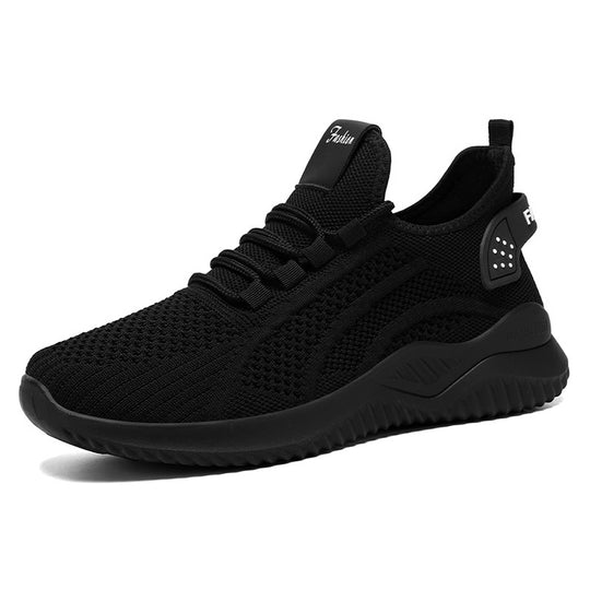 Damen nan gestrickter Sockensneaker mit Fersenstabilisator, reaktiver Leicht-EVA-Zwischensohle und elastischer Schnellzug-Schnürung EB