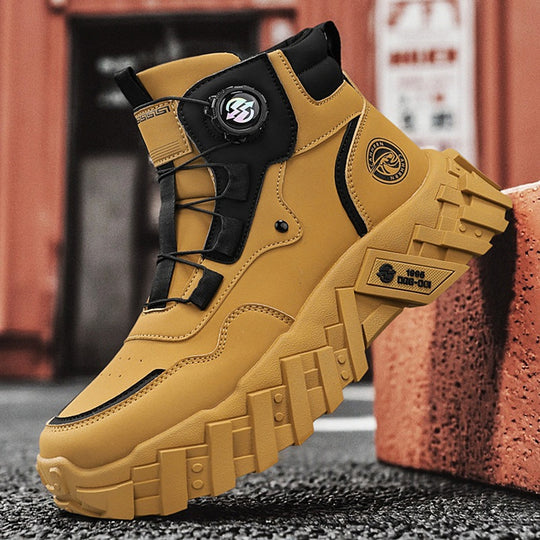Damen Schnürstiefel mit rutschfester Sohle und innovativem Verschlusssystem EB