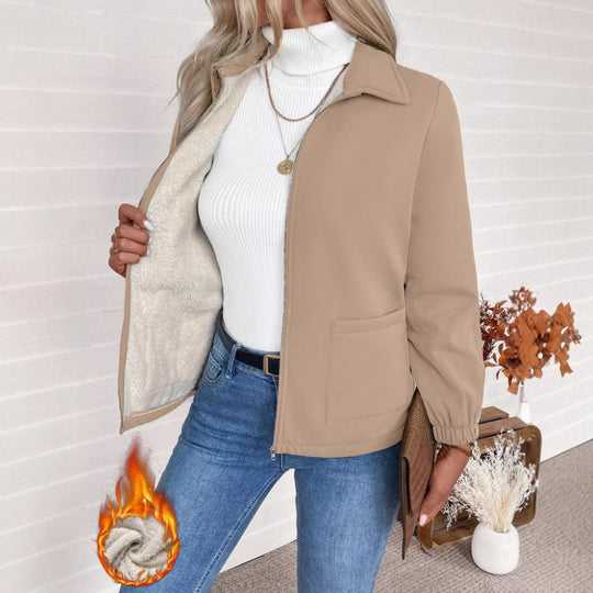 Damen Freizeitjacke mit Frontreißverschluss und praktischen Taschen EB